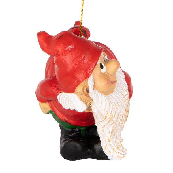 Design Toscano Loonie Moonie Gnome Holiday Ornament Reviews Wayfair